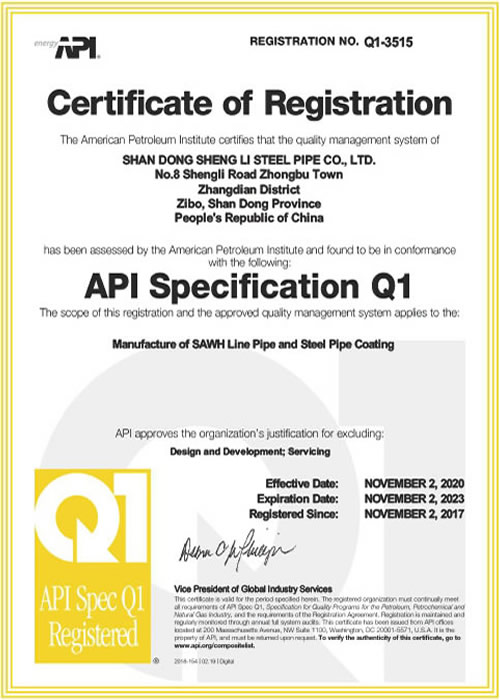 API Q1证书